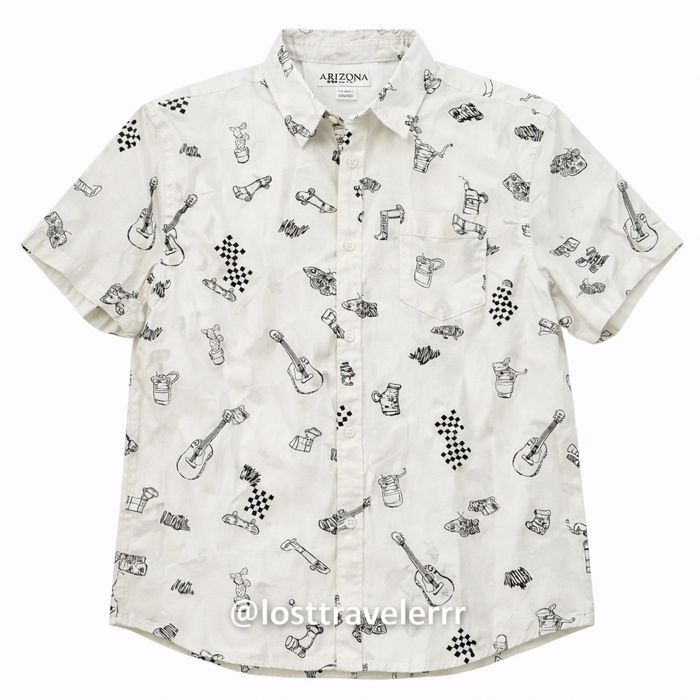 New XXL Arizona’s men’s short sleeve buttondown